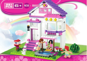 Bedienungsanleitung Sluban set M38-B0532 Girls Dream Ferienhaus