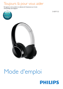 Mode d’emploi Philips SHB9150 Casque