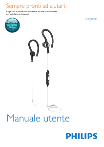 Manuale Philips SHQ8300 Cuffie