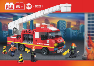 Manual Sluban set M38-B0221 Fire Ladder truck