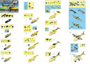 Handleiding Sluban set M38-B0360 Aviation Lesvliegtuig