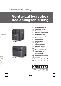 Handleiding Venta LW44 Plus Luchtbevochtiger