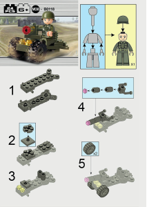 Mode d’emploi Sluban set M38-B0118 Army Soldat