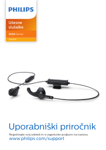 Priročnik Philips TAA3206BK Slušalka