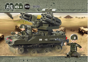 Brugsanvisning Sluban set M38-B0283 Army Raketstyr