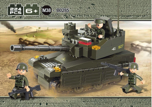 说明书 快乐小鲁班 set M38-B0285 Army装甲兵团-豹2坦克