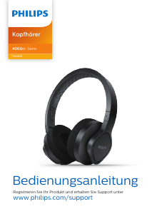 Bedienungsanleitung Philips TAA4216BK Kopfhörer