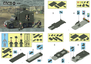 Bruksanvisning Sluban set M38-B0300 Army Radarbil