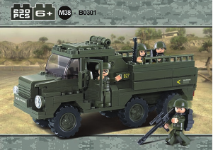 Manual de uso Sluban set M38-B0301 Army Transportador de tropas