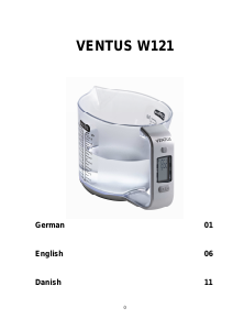 Bedienungsanleitung Ventus W121 Küchenwaage