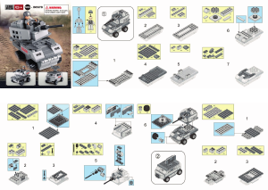 Bedienungsanleitung Sluban set M38-B0537B Army Panzerfahrzeug 3-in-1