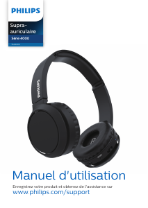 Mode d’emploi Philips TAH4205BK Casque