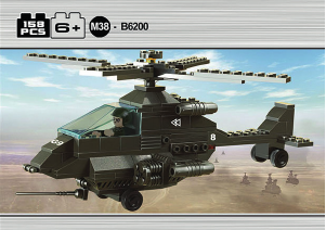 Manual de uso Sluban set M38-B6200 Army Helicóptero de ataque