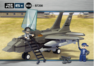 Manual Sluban set M38-B7200 Army Fighter jet