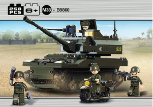 Handleiding Sluban set M38-B9800 Army Tank