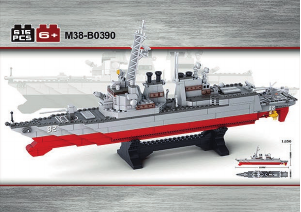 Manual de uso Sluban set M38-B0390 Aircraft Carrier Destructor