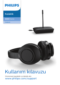 Kullanım kılavuzu Philips TAH6005BK Kulaklık