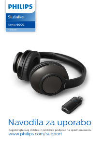 Priročnik Philips TAH6206BK Slušalka