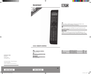 Manual SilverCrest IAN 86342 Remote Control