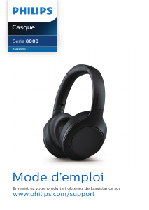 Mode d’emploi Philips TAH8506BK Casque