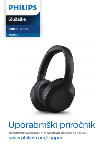 Priročnik Philips TAH8506BK Slušalka