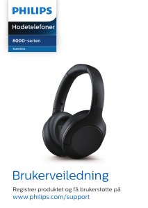 Bruksanvisning Philips TAH8506WT Hodetelefon