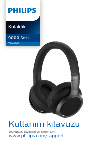 Kullanım kılavuzu Philips TAH9505BK Kulaklık