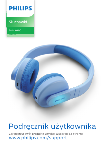 Instrukcja Philips TAK4206BL Słuchawki