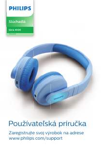 Návod Philips TAK4206BL Slúchadlá