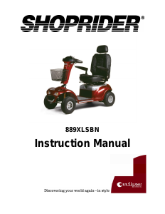 Handleiding Shoprider 889XLSBN Scootmobiel