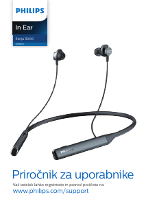 Priročnik Philips TAPN505BK Slušalka