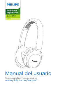 Manual de uso Philips TASH402BL Auriculares