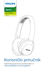 Priručnik Philips TASH402LF Slušalica