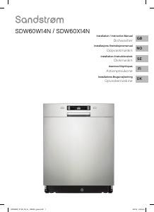 Brugsanvisning Sandstrøm SDW60W14N Opvaskemaskine