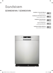 Manual Sandstrøm SDW60X14N Dishwasher