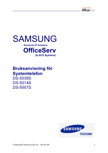 Bruksanvisning Samsung DS-5007S OfficeServ Telefon