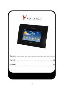 Handleiding Ventus W233 Weerstation