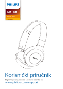 Priručnik Philips TAUH202BK Slušalica