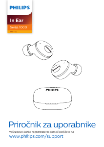 Priročnik Philips TAUT102BK Slušalka