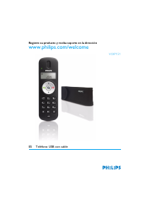 Manual de uso Philips VOIP151 Teléfono IP