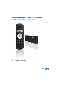 Mode d’emploi Philips VOIP151 Téléphone IP