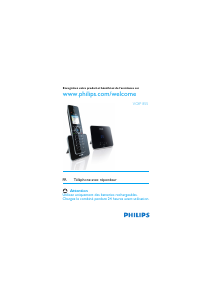 Mode d’emploi Philips VOIP855 Téléphone IP