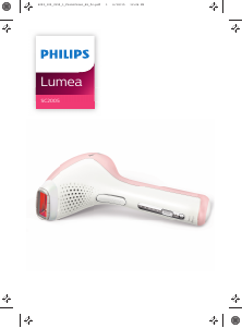 Mode d’emploi Philips SC2005 Lumea Epilateur à lumière pulsée