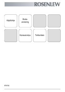 Bruksanvisning Rosenlew RTK700 Torktumlare