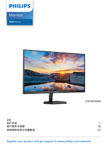 Manual Philips 27E1N3300A LED Monitor