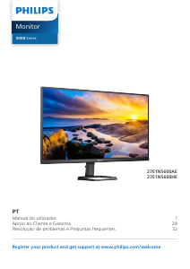 Manual Philips 27E1N5600HE Monitor LED