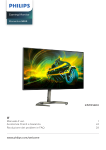 Manuale Philips 27M1F5800 Momentum 5000 Monitor LED