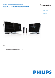 Manual de uso Philips WACS7500 Streamium Reproductor multimedia