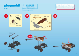 Manual Playmobil set 5392 Romans Legionário com catapulta