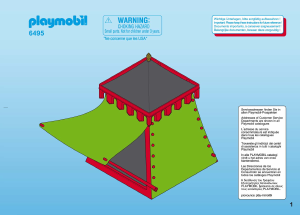 Manuale Playmobil set 6495 Romans Tenda romana